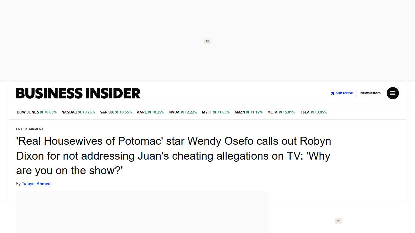 'Real Housewives': Wendy Osefo Calls Out Robyn Over Juan Cheating Rumors - Business Insider
