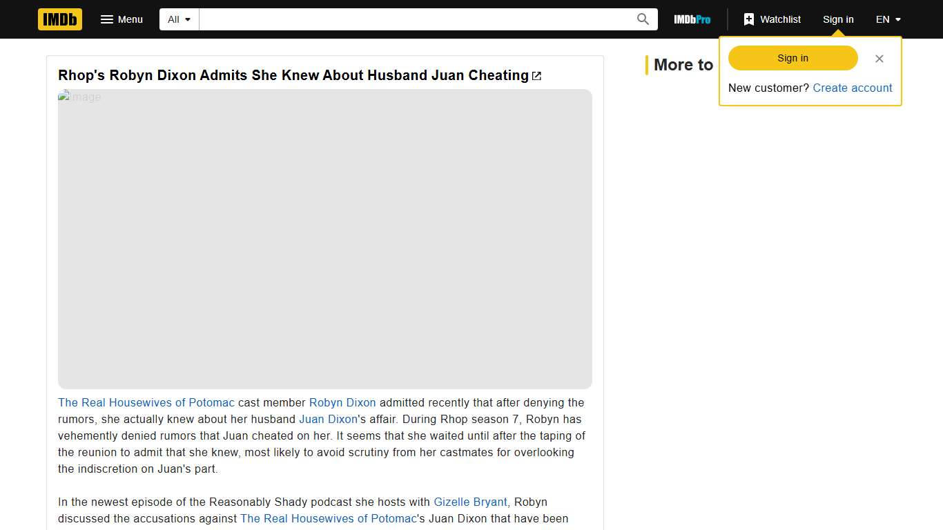 Rhop's Robyn Dixon Admits She Knew About Husband Juan Cheating - IMDb